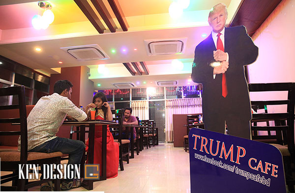 Độc đáo với thiết kế quán cafe Donald Trump